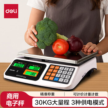 Deli TE900 коммерческие электронные весы с подсчётом цены и количества, 1 шт.